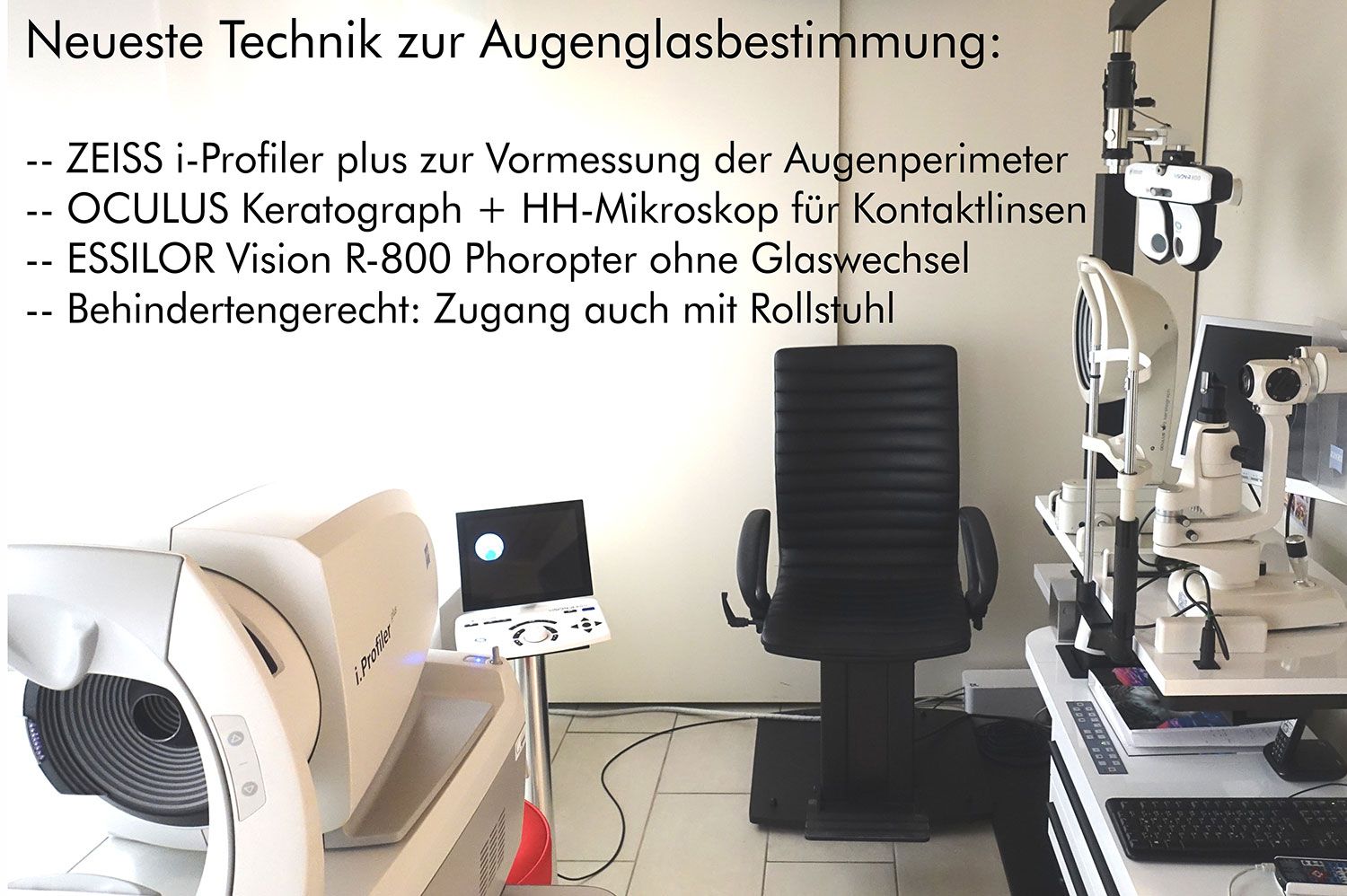Neueste Technik zur Augenglasbestimmung