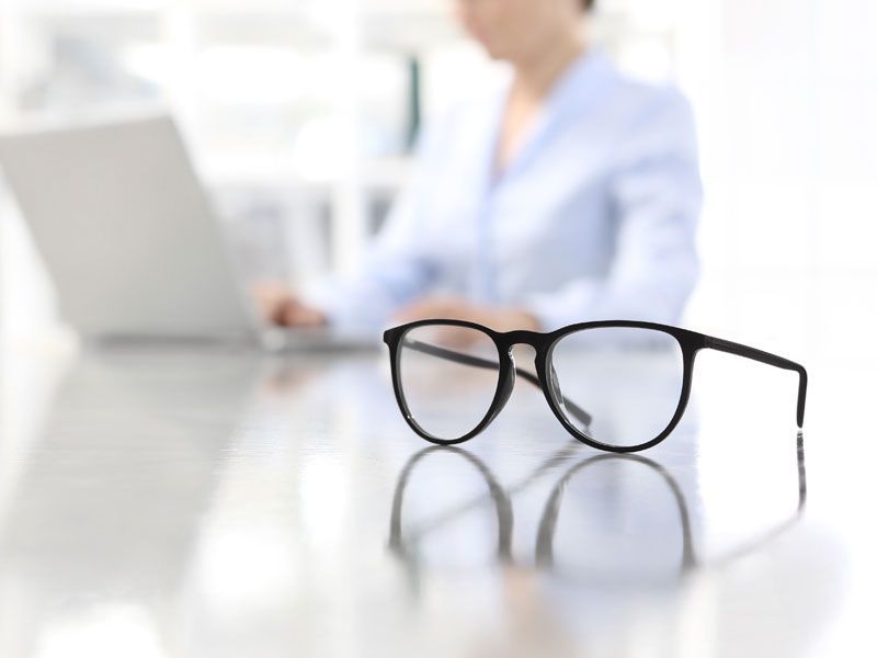 Computerbrille für die tägliche Arbeit am Computer